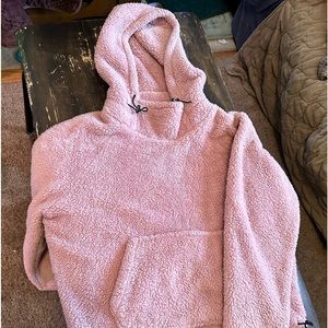 PINK Oversized Sherpa Hoodie